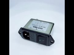 60 ~ 90dB Filtr EMI IEC AC 250V 10A Metal niskoprzedpływowy 150K-30MHZ