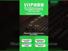 Zębaty przewodzący plastikowy filtr EMI do niezawodnego tłumienia zakłóceń linii