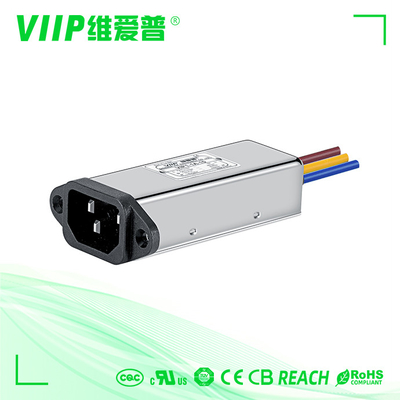 kupować 3A 60Hz Ac Power Line IEC Filtr EMI Męskie gniazdo z przewodami 1500VDC online manufacture