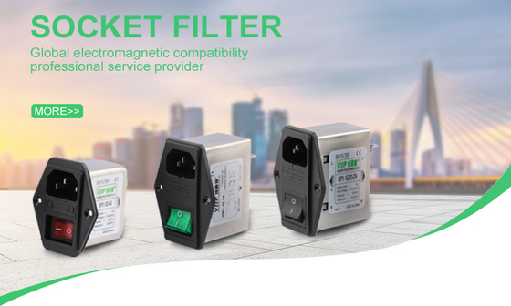 kupować Odporność izolacyjna ≥ 100MΩ EMC EMI Filtr wlewowy Filtr gniazdkowy dla napięcia znamionowego 250VAC -40C-85C online manufacture