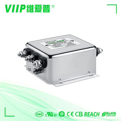50A 3-fazowy filtr EMI 60dB-90dB Trójfazowy filtr liniowy