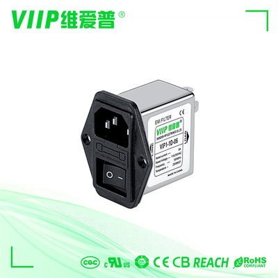 94v-0 IEC320 Socket Power Line Emi Filter do urządzeń testowych Pojedynczy bezpiecznik