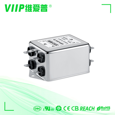 50-60Hz Filtr EMI 3-fazowy z 500VDC 50Ω 1000g Zakres temperatury 25C - 21C