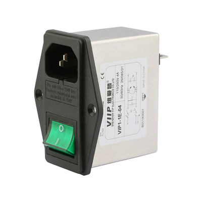 Zakres częstotliwości 50/60Hz Filtr IEC EMI z końcem końcowym śruby 1500VDC Linia do linii