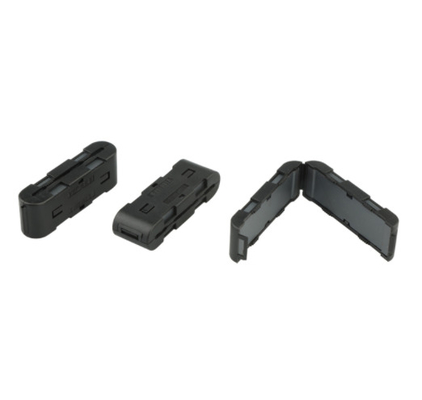 Clip On Ferrite Core Bulk Package Typ do 85°C Dc Opór 0,1 Ohm Pokryte czarnym wykończeniem