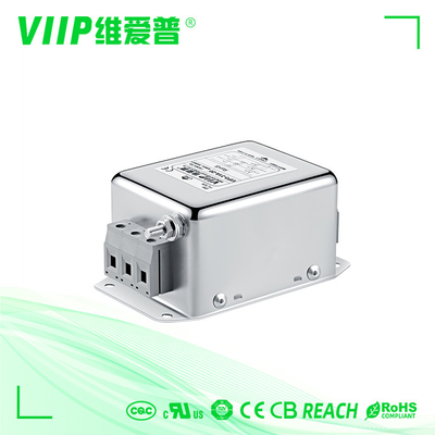 Trójliniowy 3-fazowy filtr sieciowy AC 2250VDC Filtr sieciowy Emi