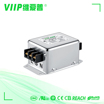 CE ROHS Jednofazowe filtry RFI 0.5A-300A Elektroniczne filtry interferencyjne